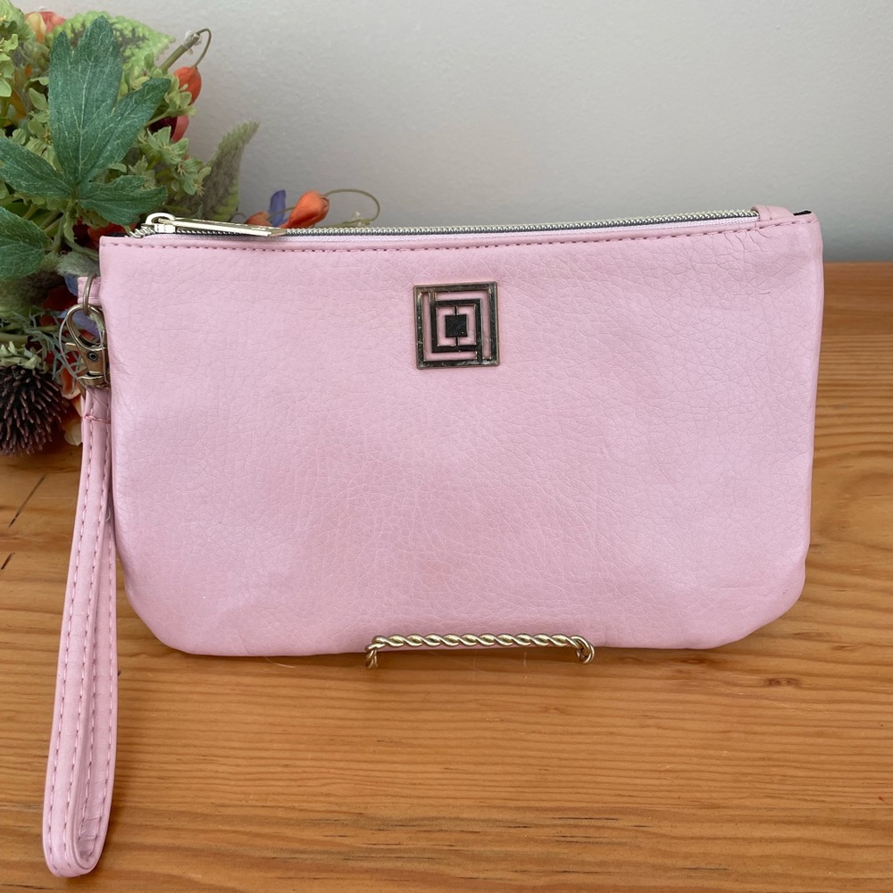 Liz Claiborne faux leather RFID-protected wristlet wallet